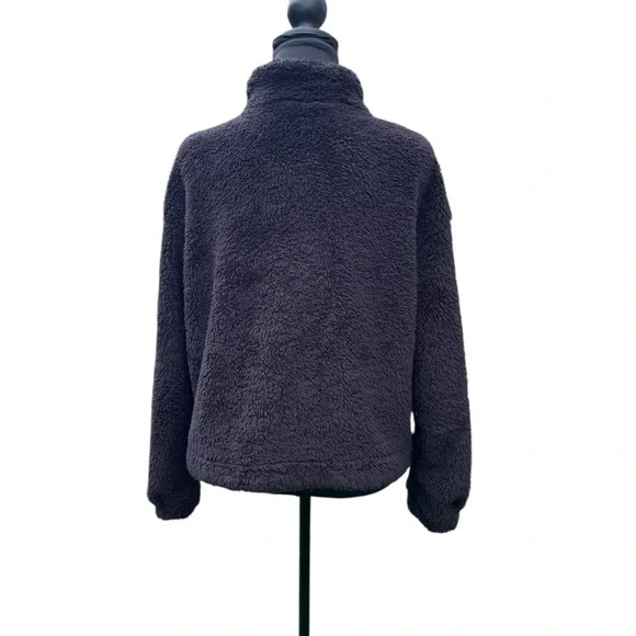 Women's Black Fleece Jacket by SHEIN size M - Picture 3 of 5